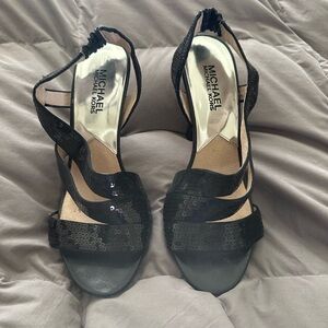 Michael Kors Black Sequin Heels